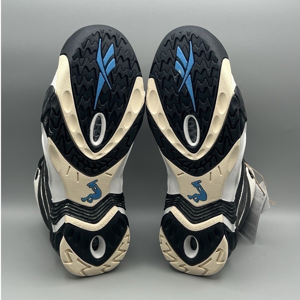 Reebok Shaqnosis Washed Black‎ White Retro Shoes - Men's Size 7.5 Women's Size 9 - Picture 7 of 8